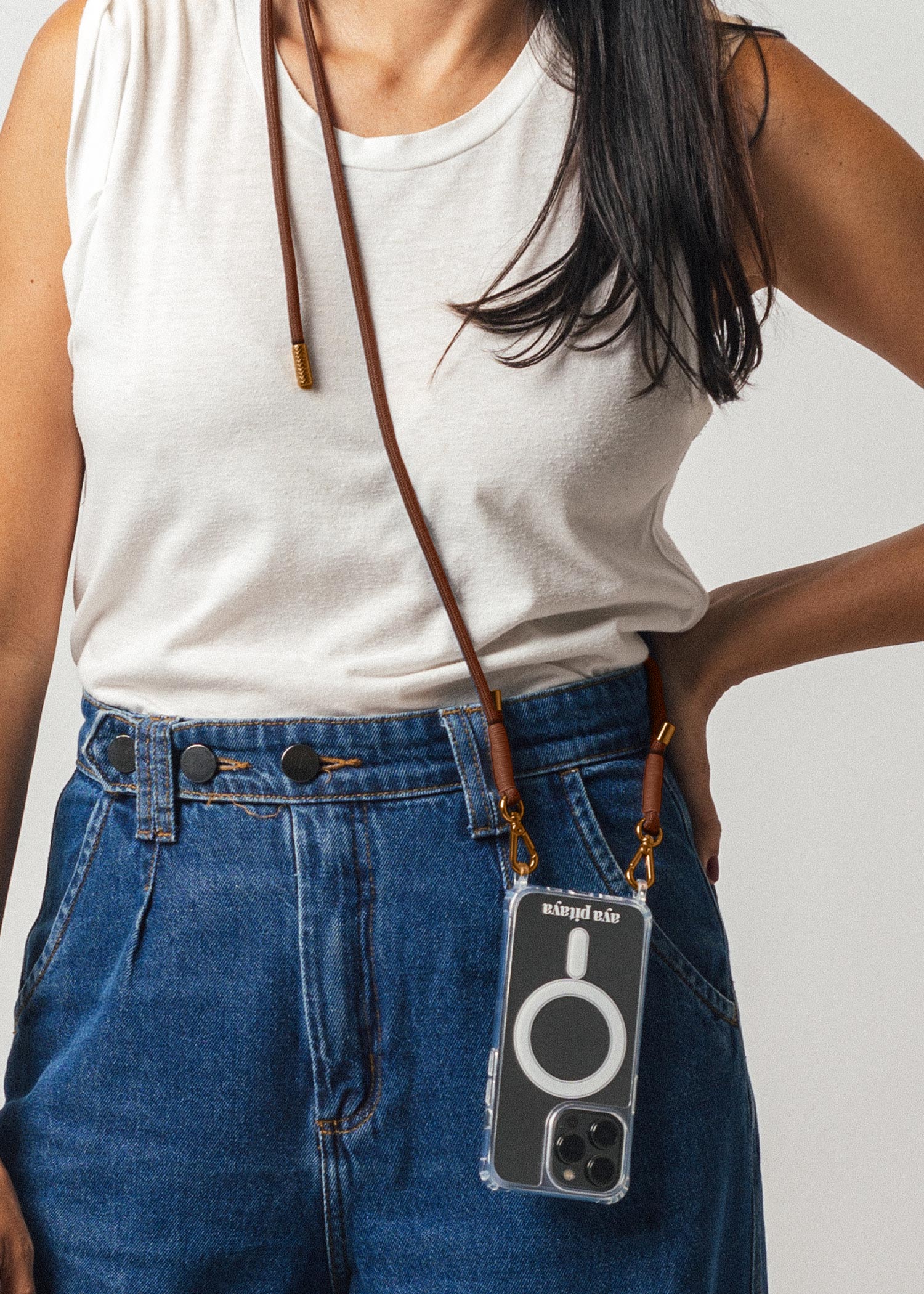 Alça Para Celular Aya Pitaya Modular Café Ouro Velho