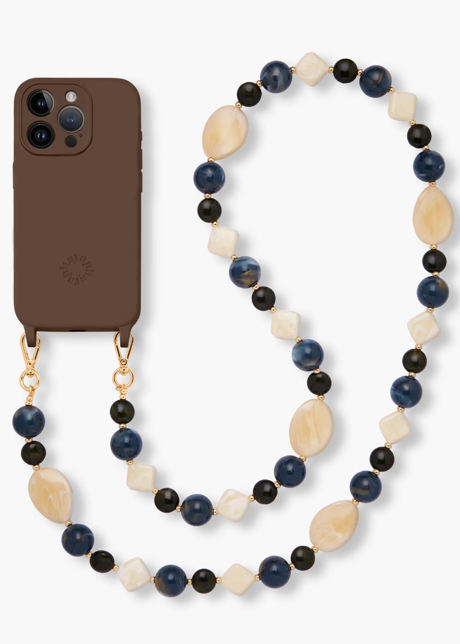 Alça de Pedras Celeste + Case para iPhone