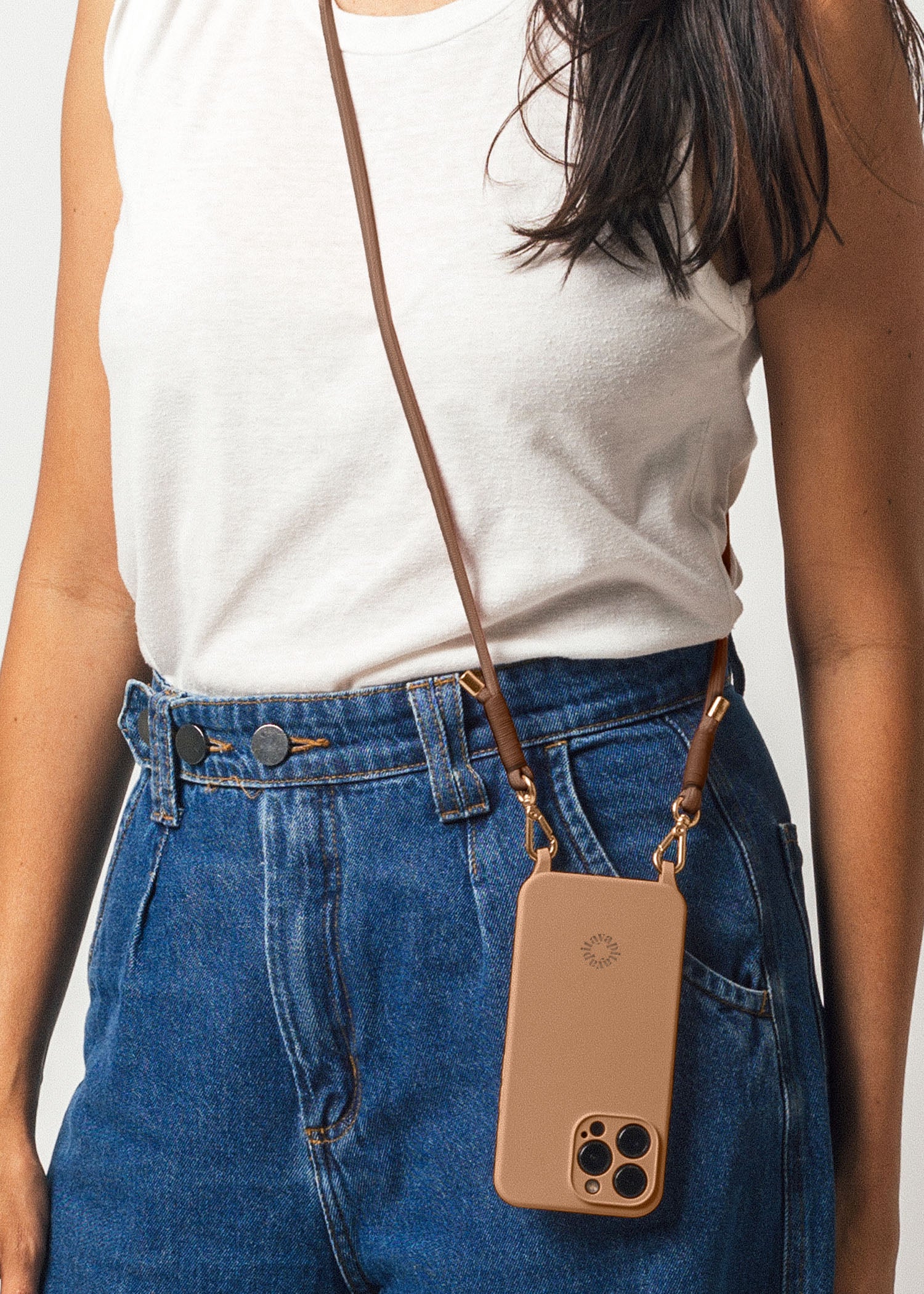 AYA Alça Para Celular Aya Pitaya Modular Avelã