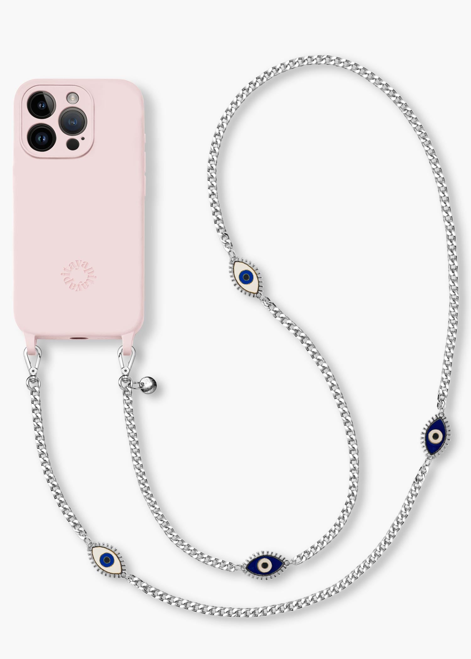 Alça Corrente Prata Atena + Case para iPhone
