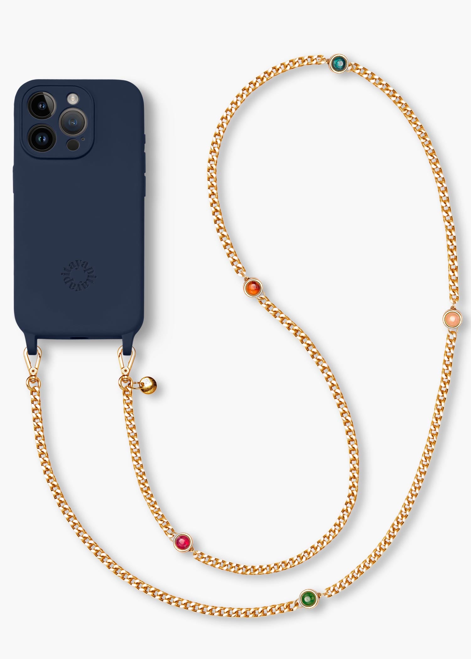 Alça Corrente Dourada Singular Pitaya + Case para iPhone