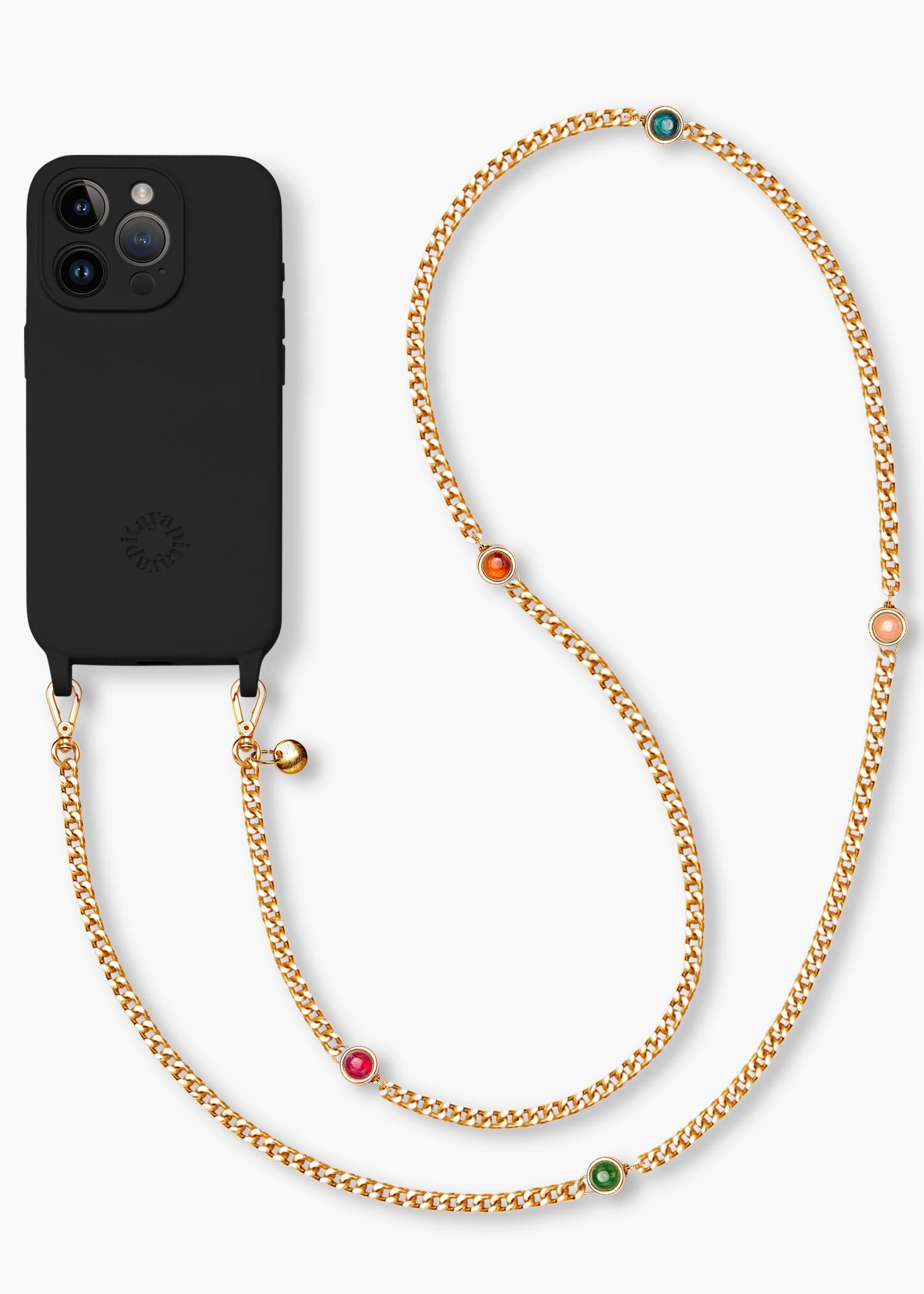 Alça Corrente Dourada Singular Pitaya + Case para iPhone