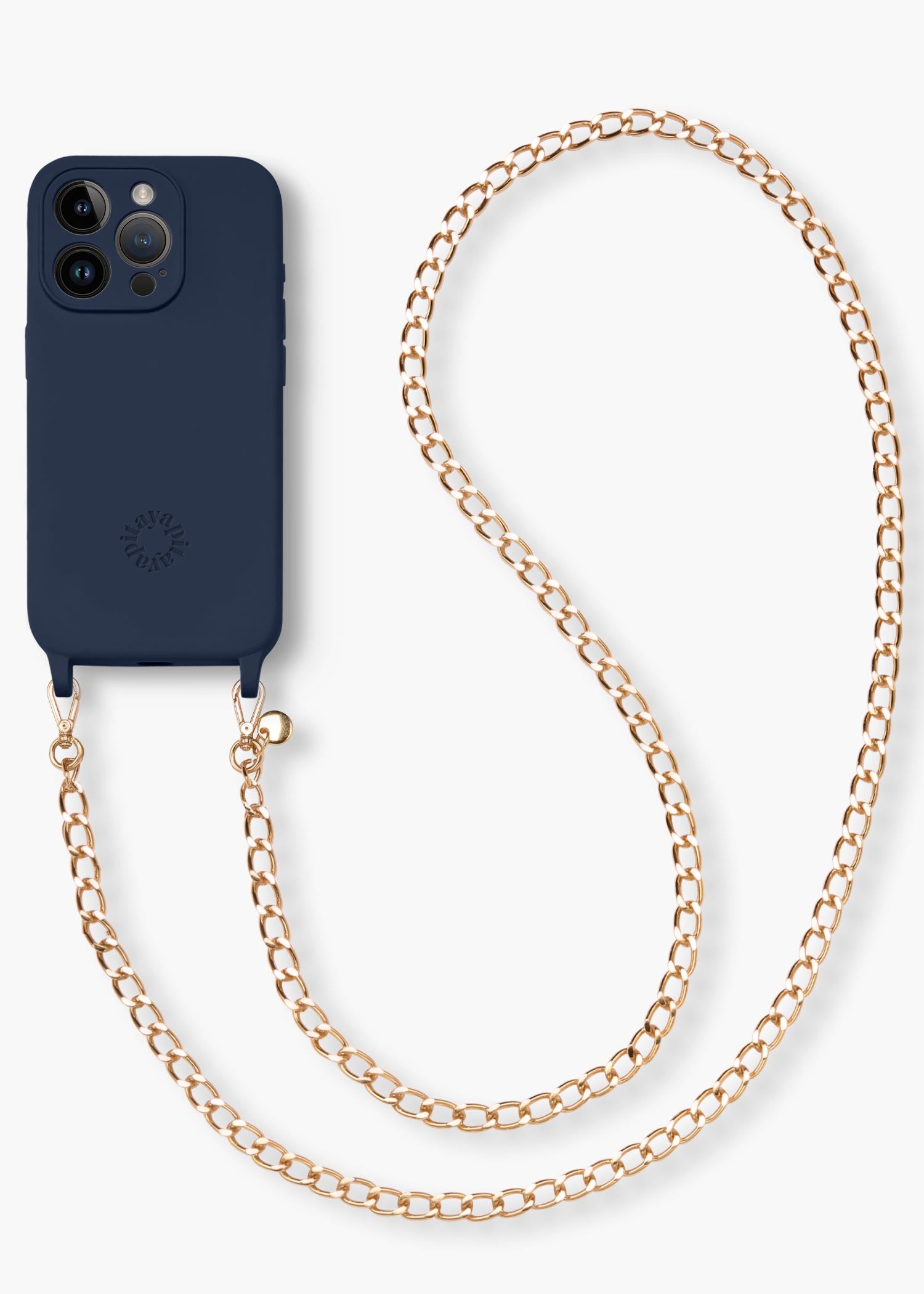 Alça Corrente Dourada G + Case para iPhone