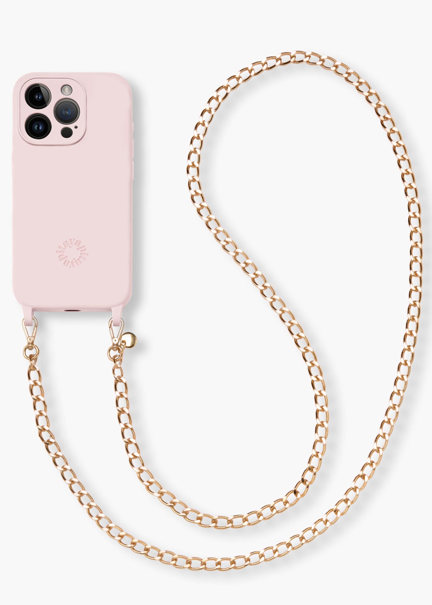 Alça Corrente Dourada G + Case para iPhone