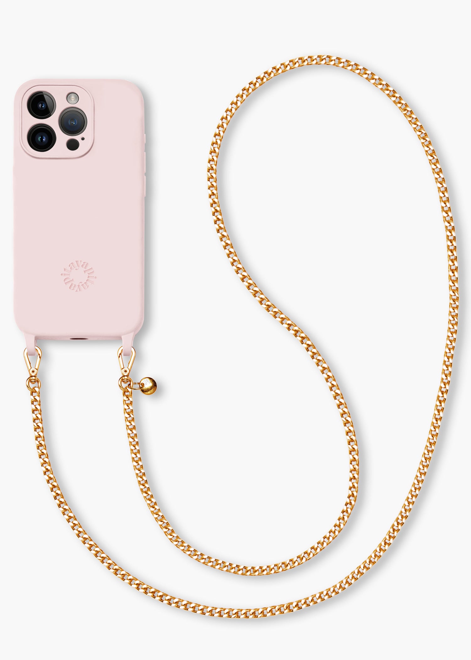 Alça Corrente Dourada + Case para iPhone