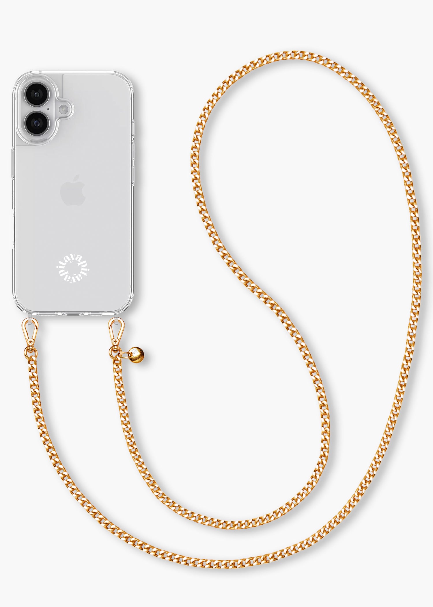 Alça Corrente Dourada + Case para iPhone