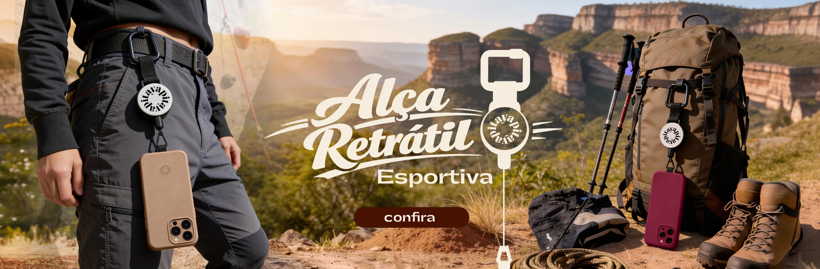 Banner Alça Universal Retrátil Esportiva