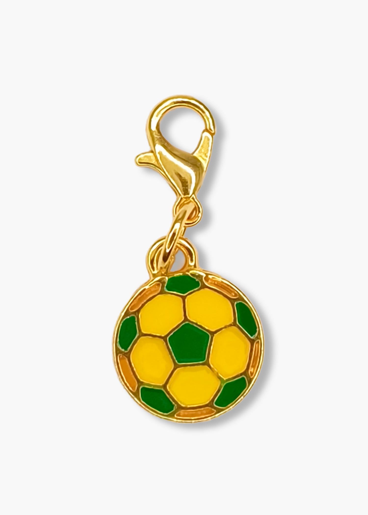 Pingente Bola de Futebol Amarela