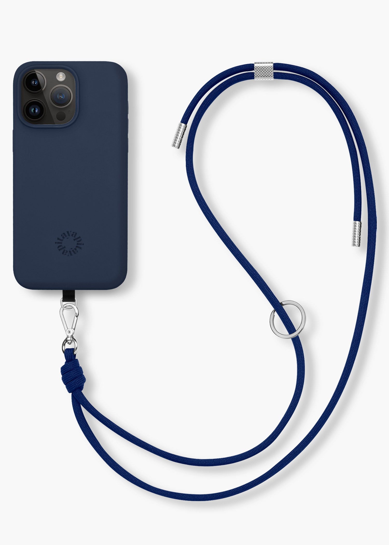 Alça Universal Azul Marinho + Case Azul Marinho para iPhone