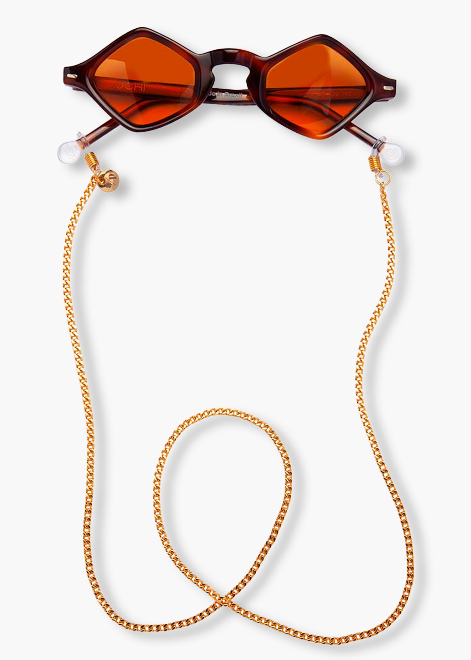 Alça de Óculos Corrente Dourada