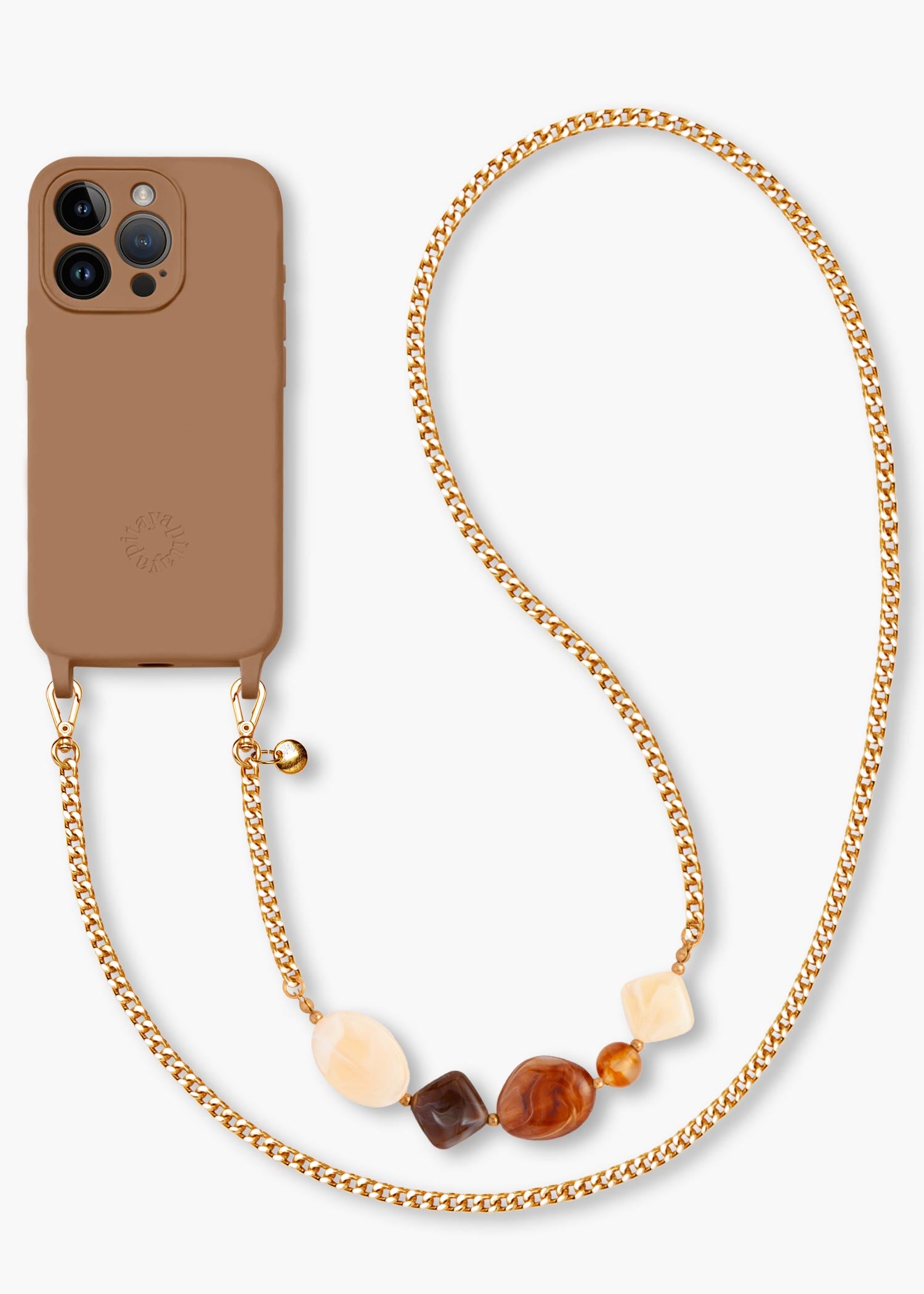 Alça Corrente Dourada Isa + Case para iPhone