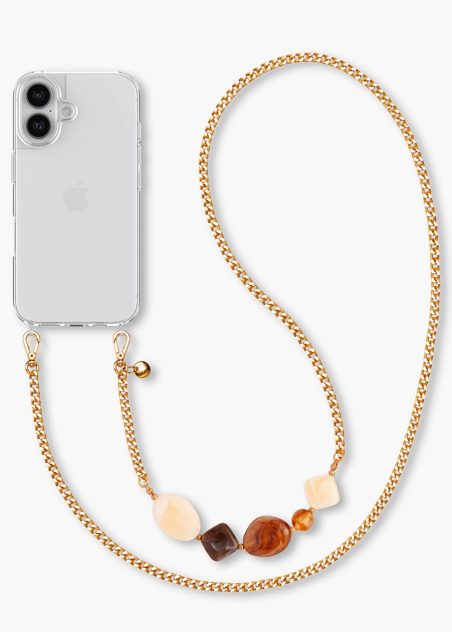 Alça Corrente Dourada Isa + Case para iPhone