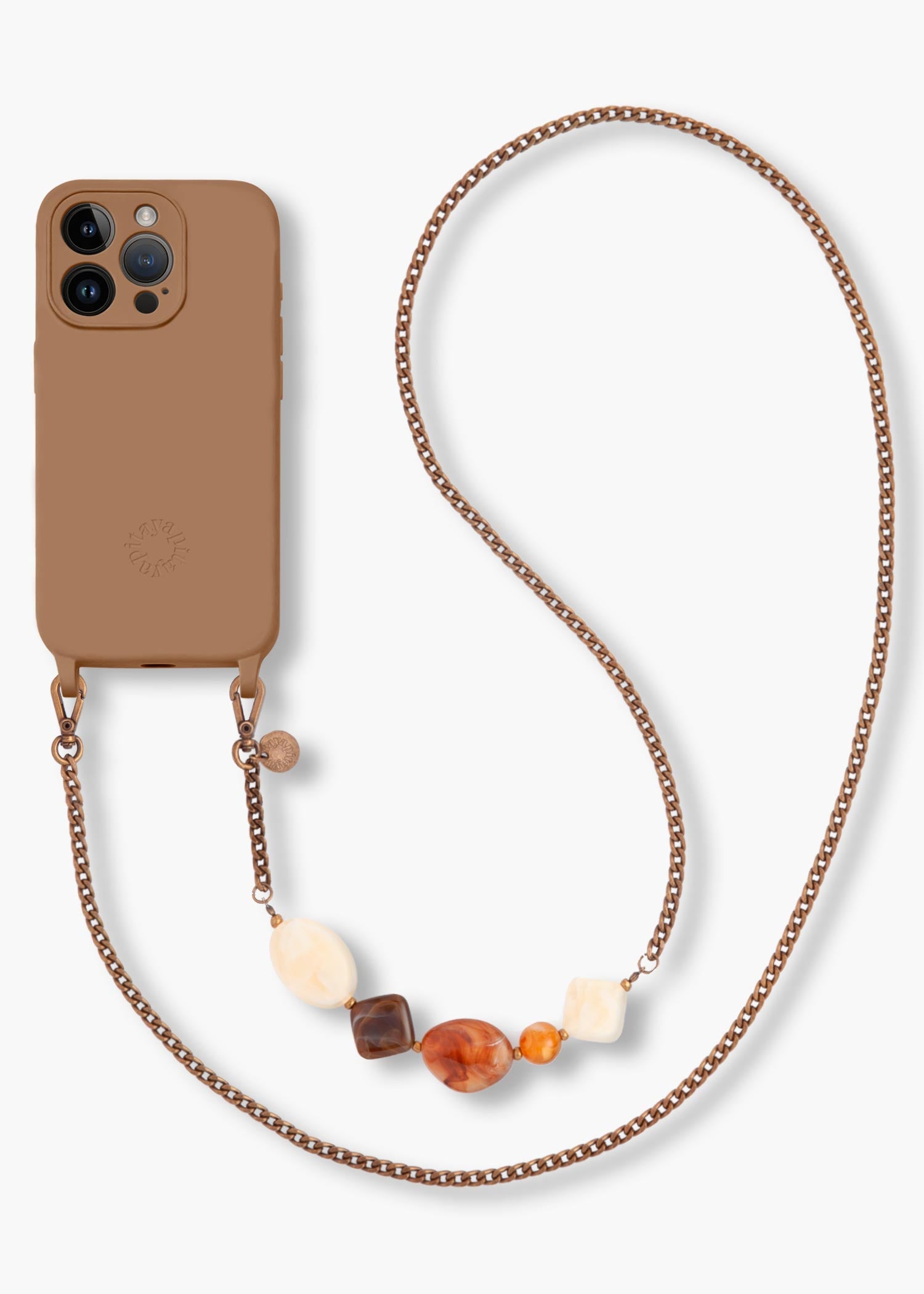 Alça Corrente Ouro Velho Bella + Case para iPhone