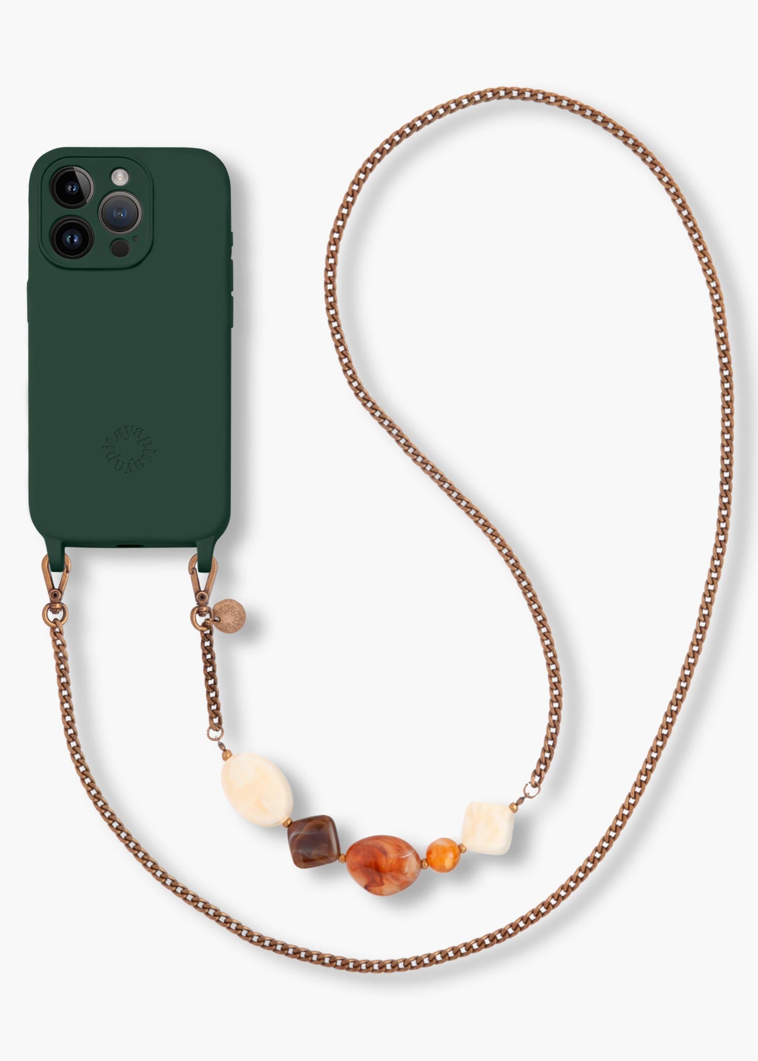 Alça Corrente Ouro Velho Bella + Case para iPhone