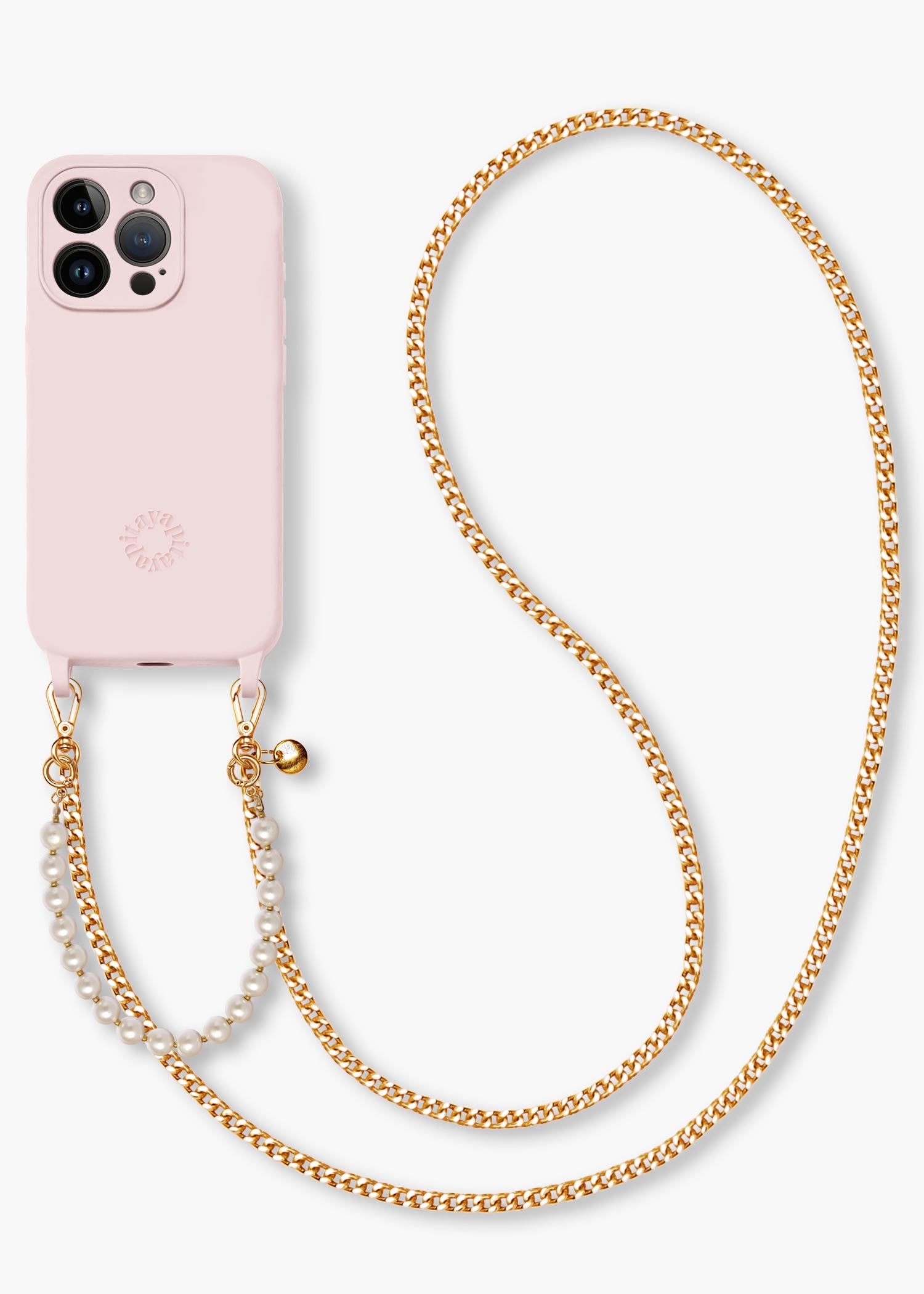 Alça Corrente e Pérolas 3 em 1 + Case para iPhone