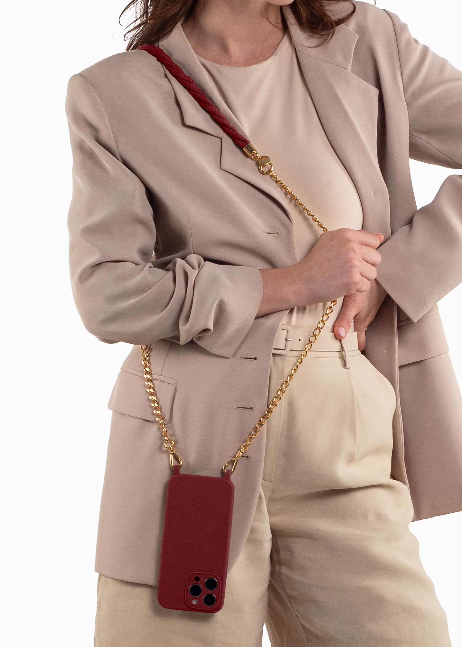 Alça de Mão Joana + Corrente Extensora de Alça + Case para iPhone