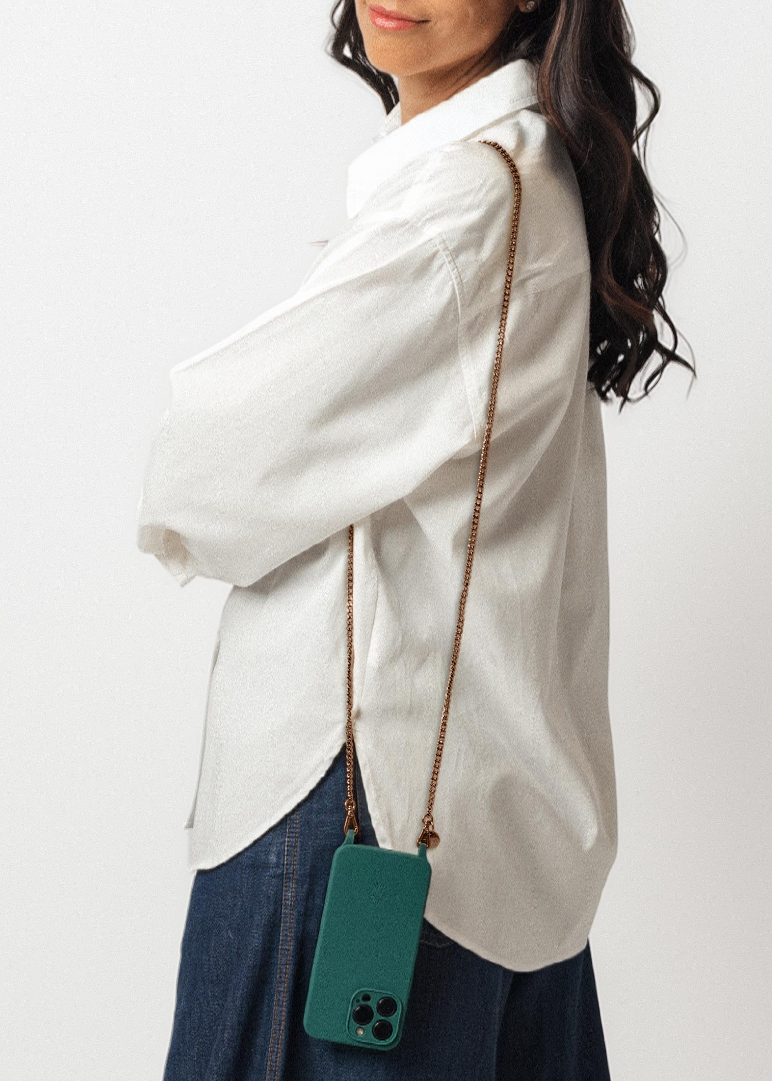 Alça Corrente Ouro Velho + Case para iPhone