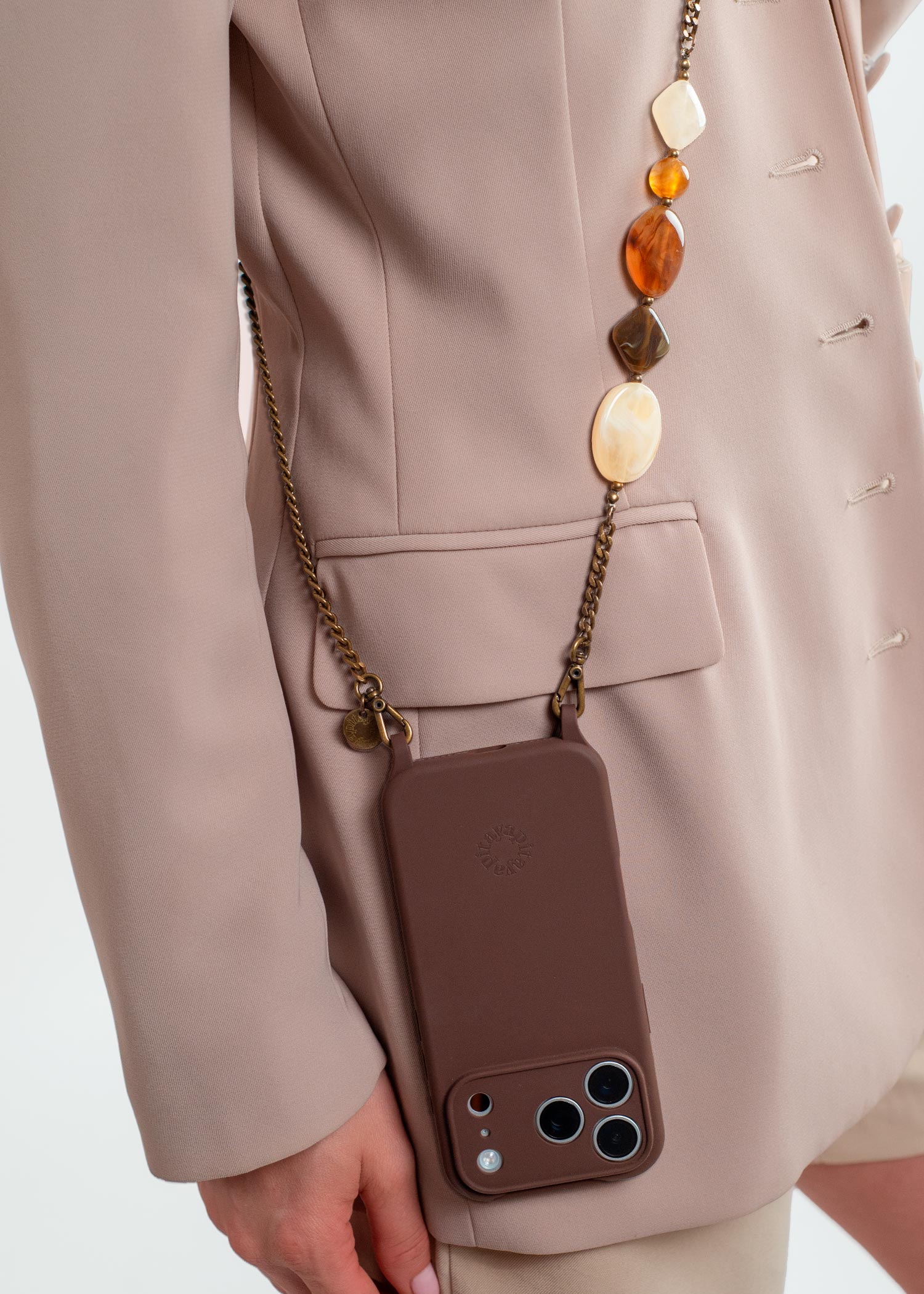 Alça Corrente Ouro Velho Bella + Case para iPhone