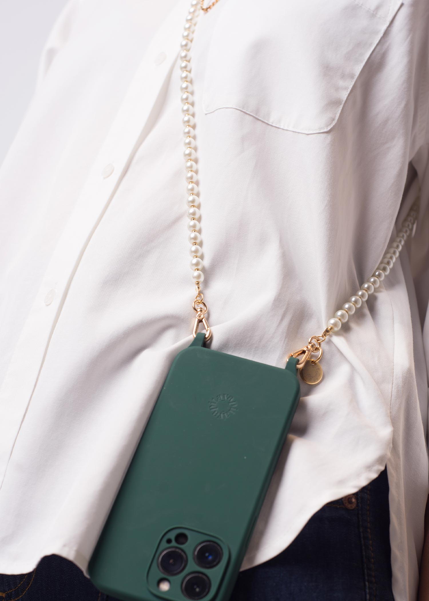 Alça de Pérolas P + Case para iPhone
