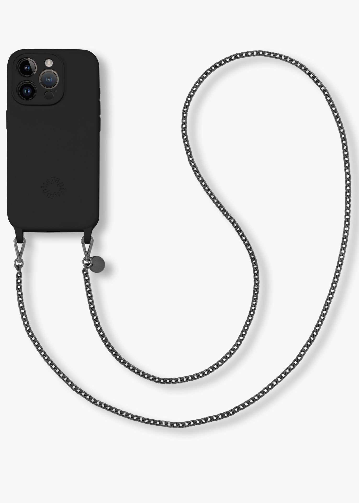 Alça Corrente Grafite + Case para iPhone