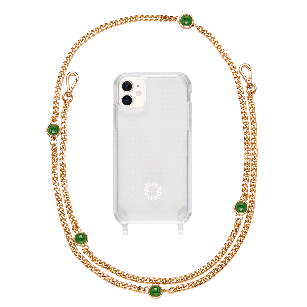 Alça Corrente Singular Jade + Case para iPhone