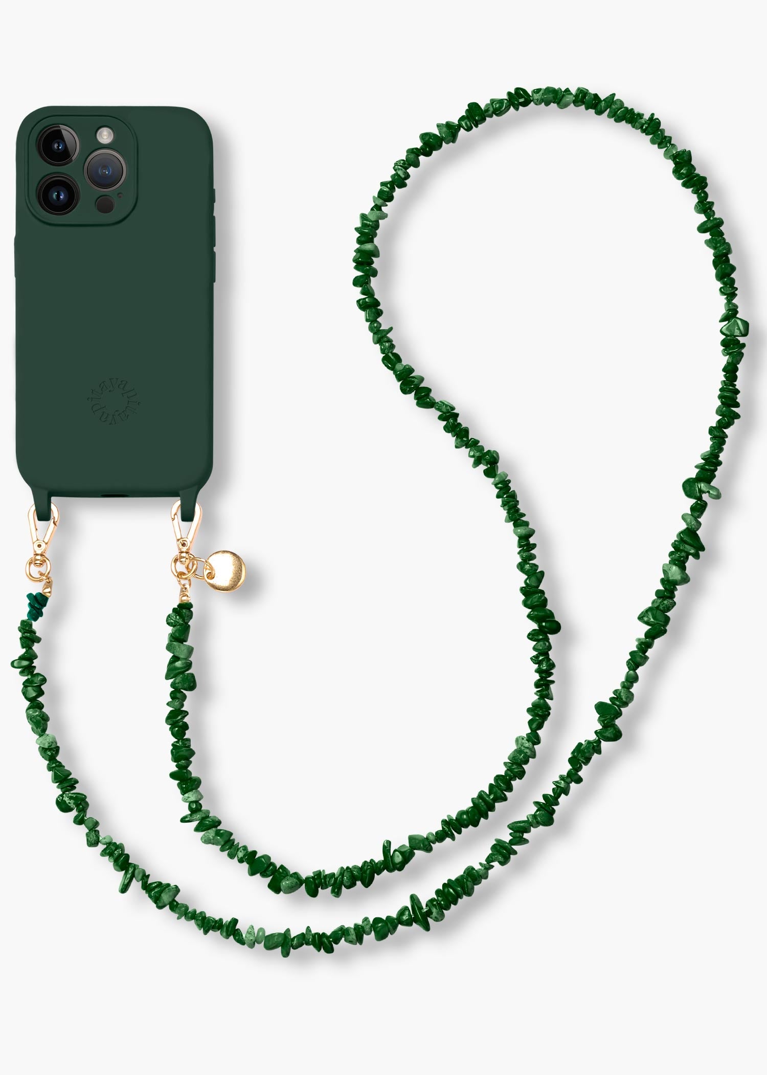 Alça Madrepérolas Verde Floresta + Case para iPhone