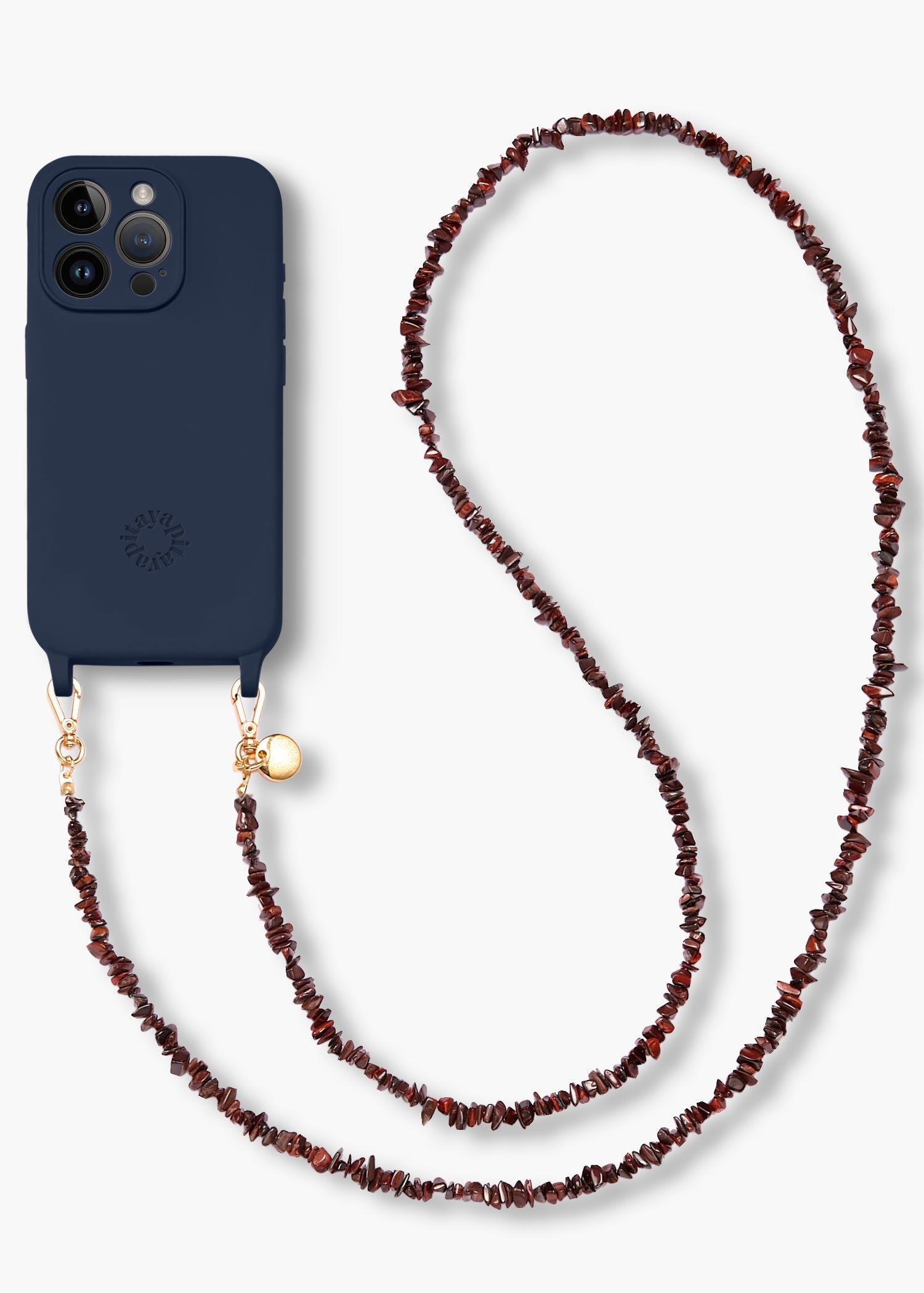 Alça Madrepérolas Café + Case para iPhone