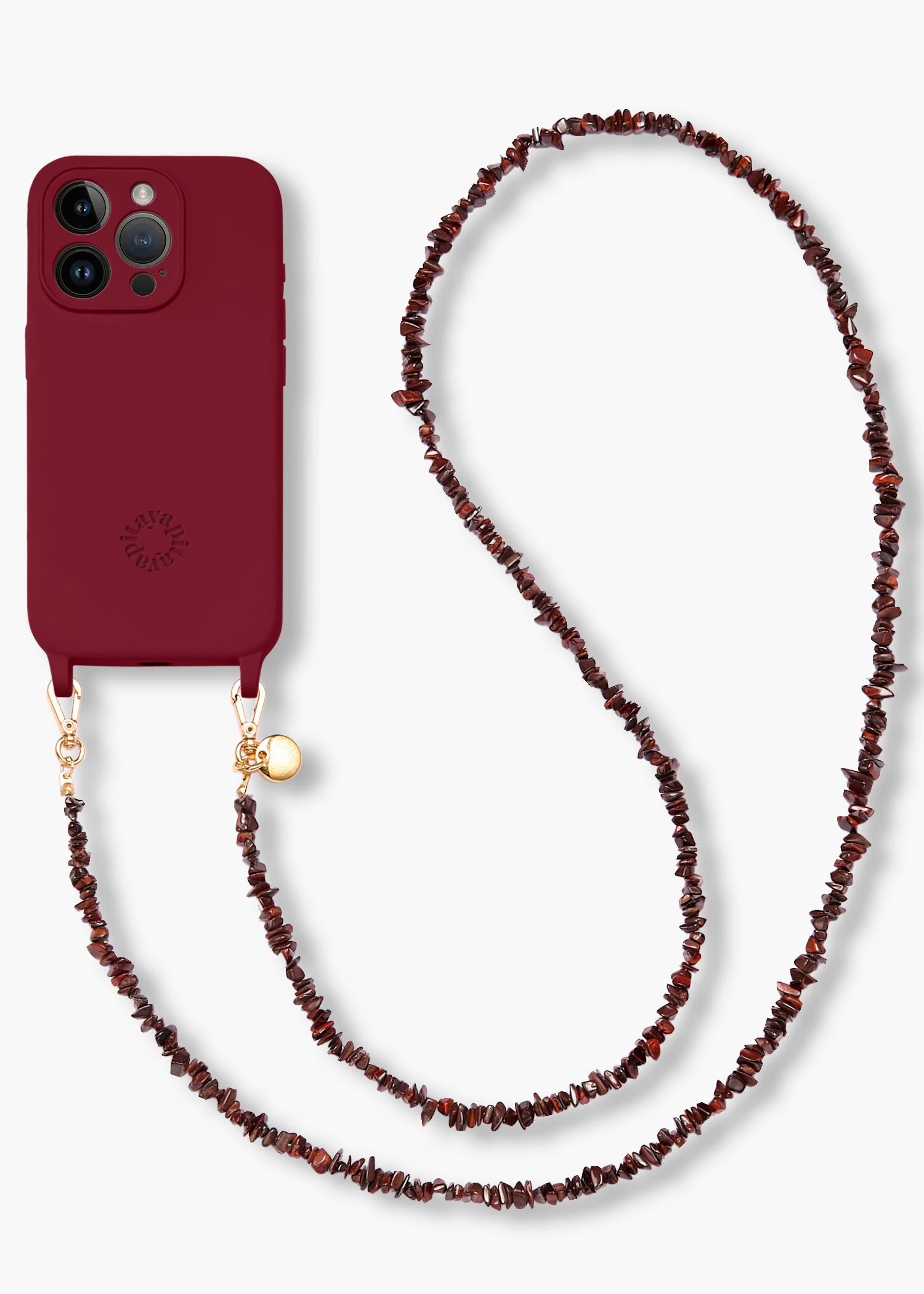 Alça Madrepérolas Café + Case para iPhone