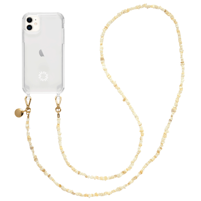 Alça Madrepérolas Areia + Case para iPhone