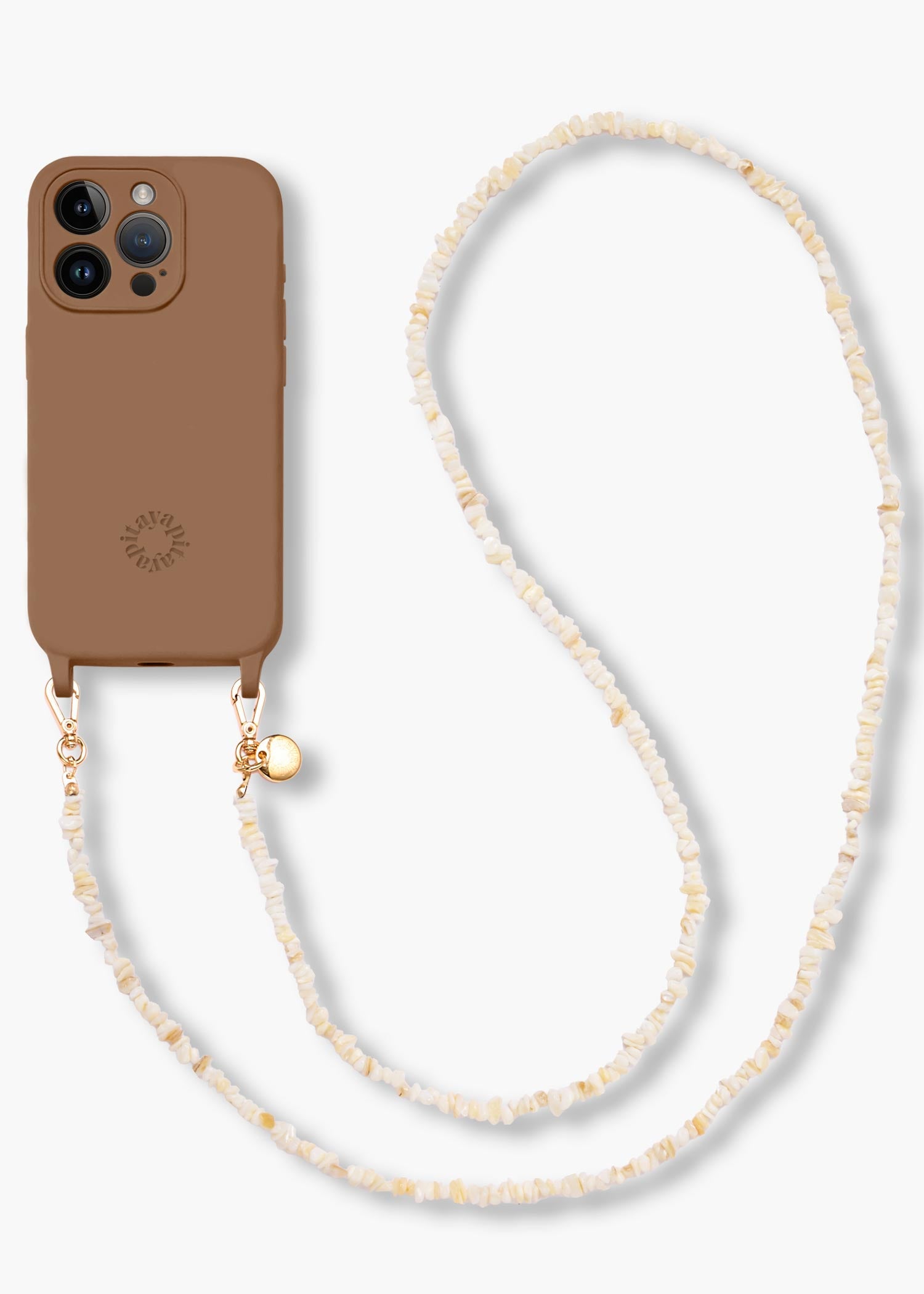 Alça Madrepérolas Areia + Case para iPhone