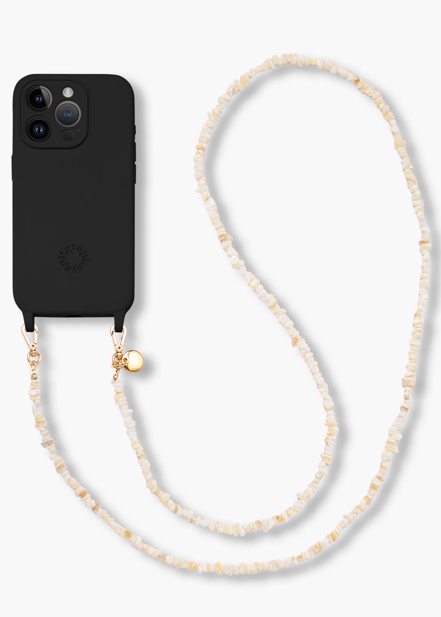 Alça Madrepérolas Areia + Case para iPhone
