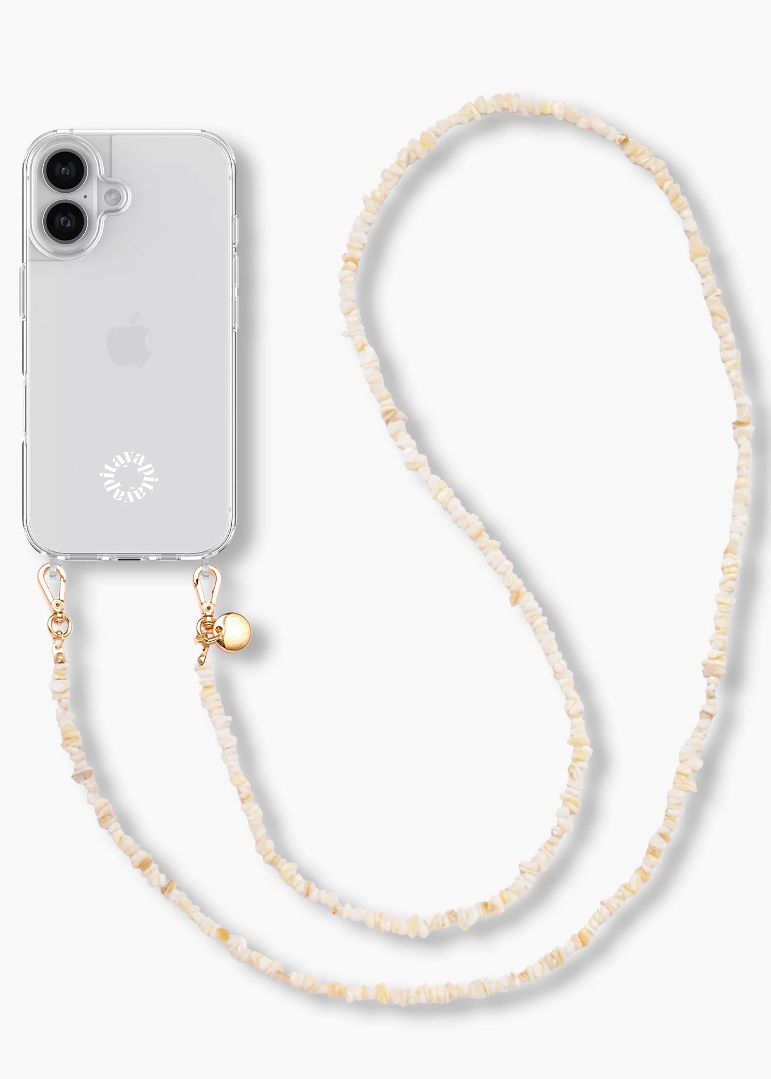 Alça Madrepérolas Areia + Case para iPhone