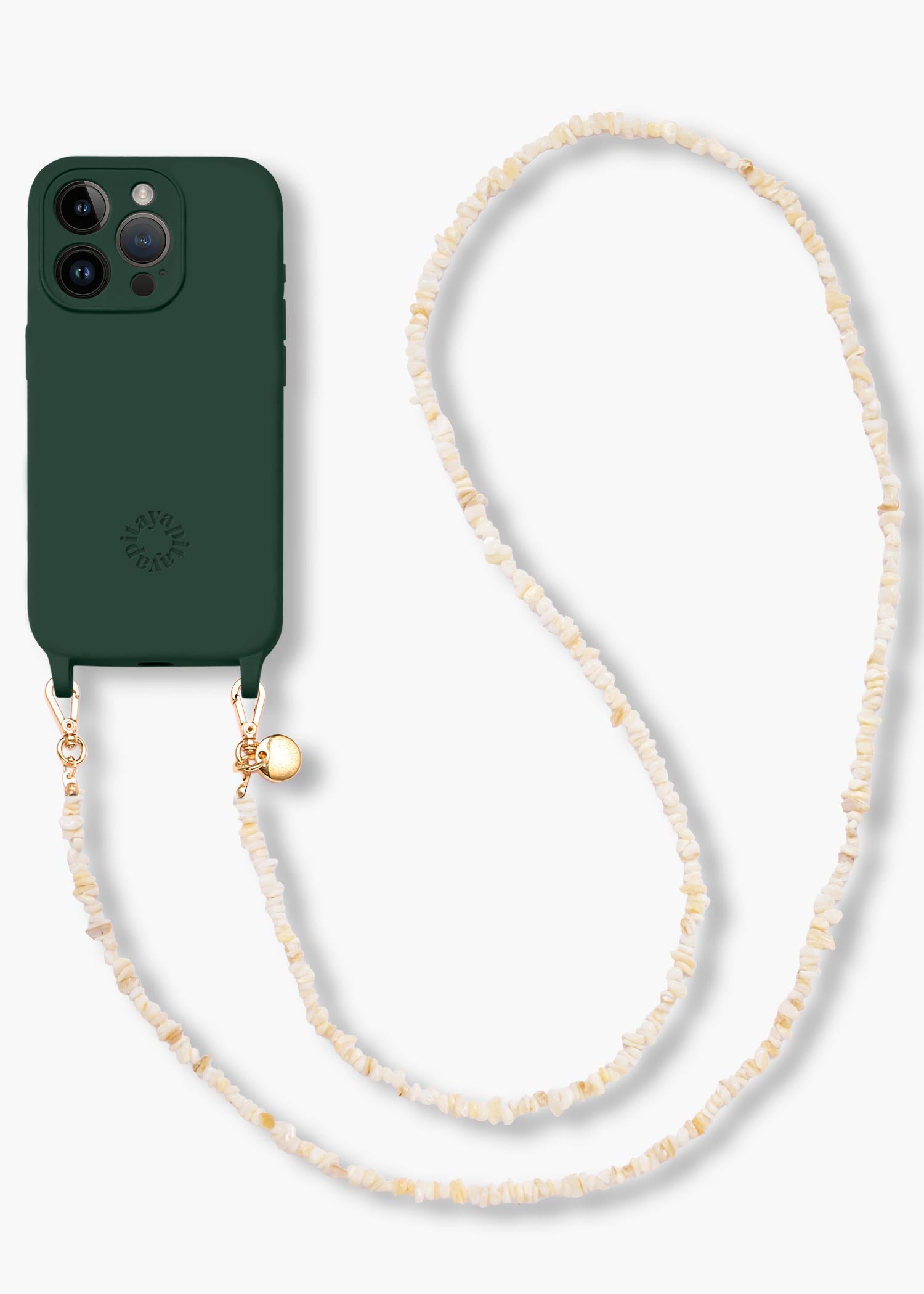 Alça Madrepérolas Areia + Case para iPhone
