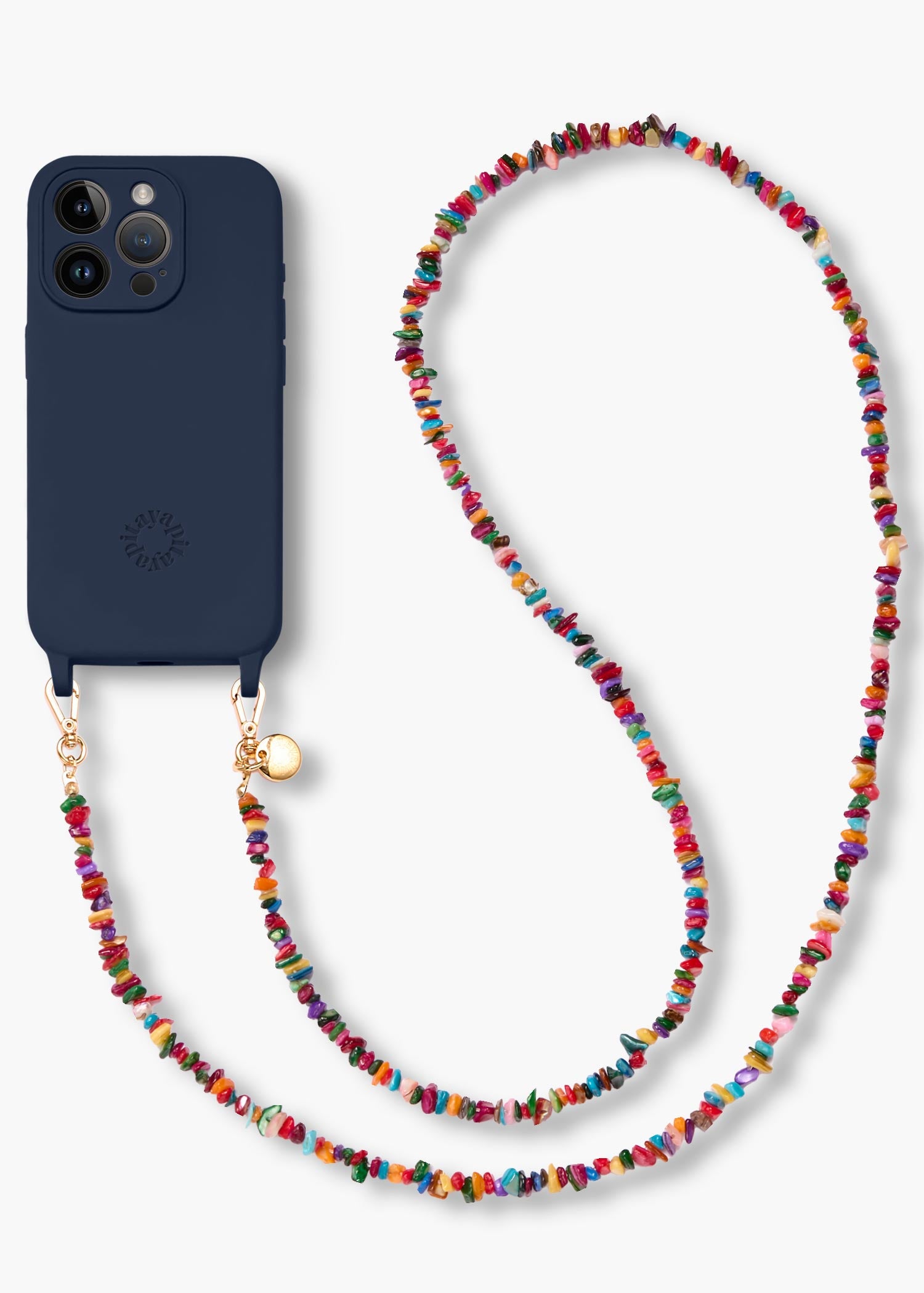 Alça Madrepérolas Coloridas + Case para iPhone