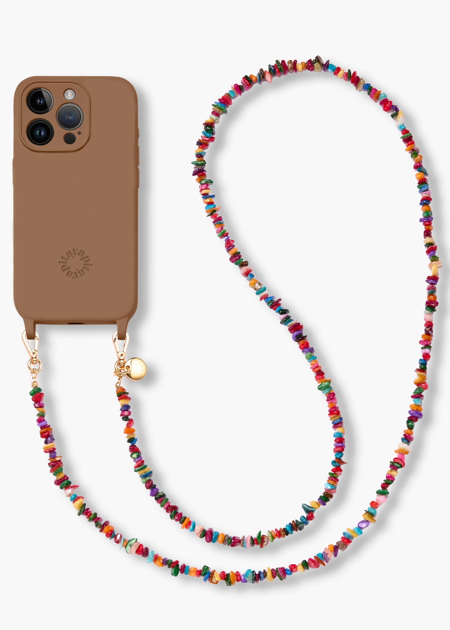 Alça Madrepérolas Coloridas + Case para iPhone
