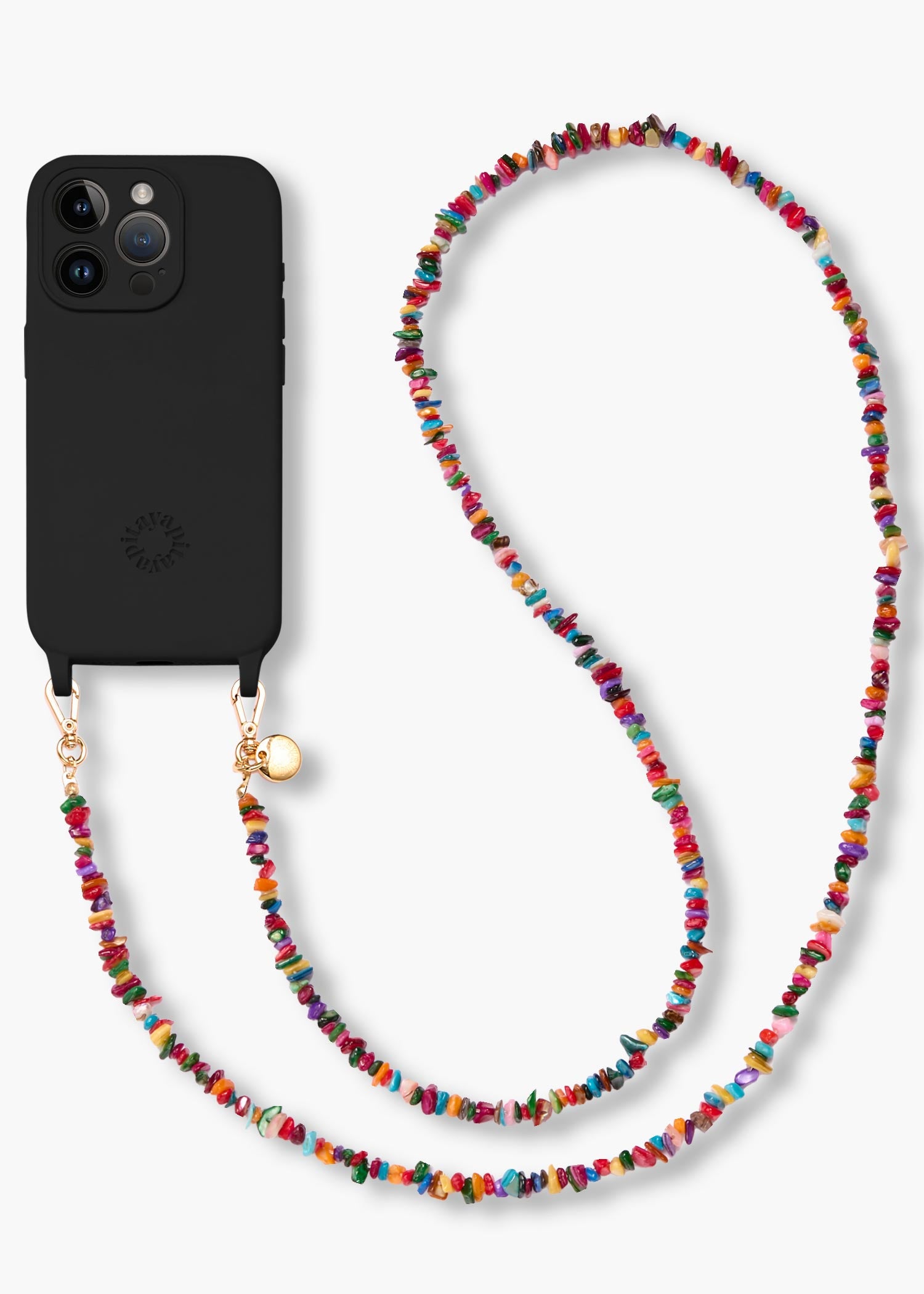 Alça Madrepérolas Coloridas + Case para iPhone
