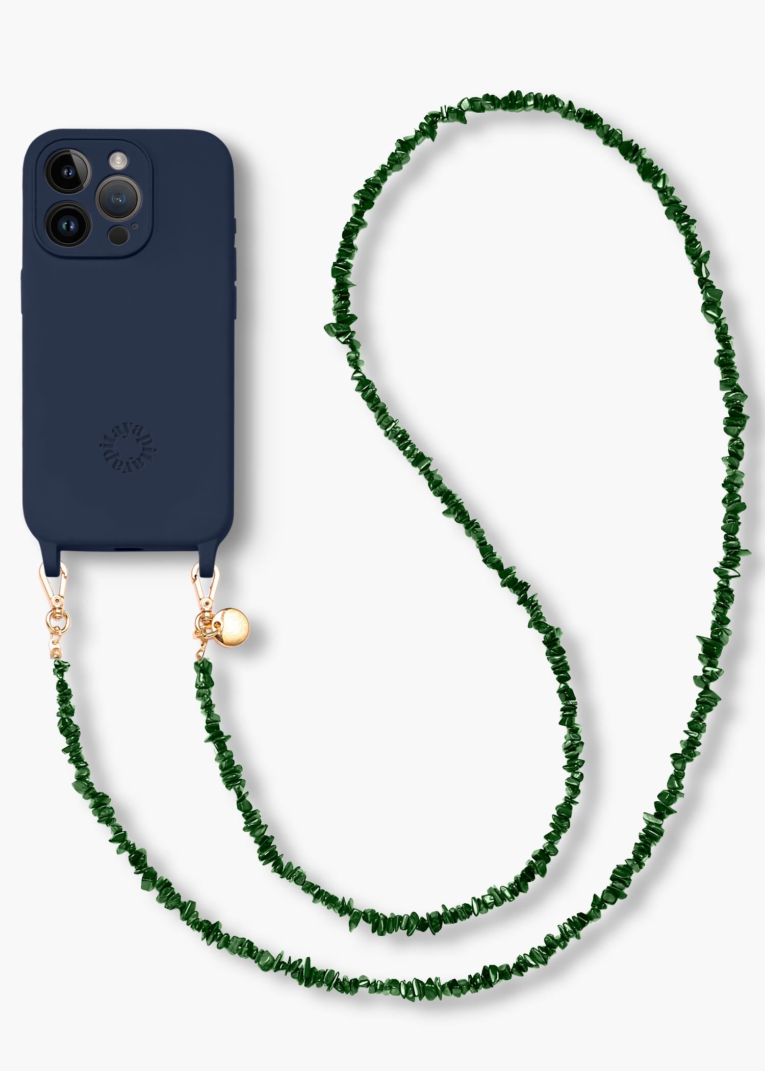 Alça Madrepérolas Verde Floresta + Case para iPhone