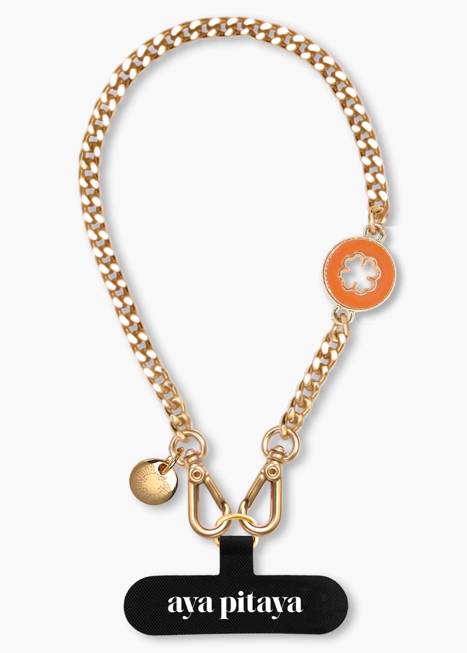 Alça Universal de Mão Corrente Dourada Trevo