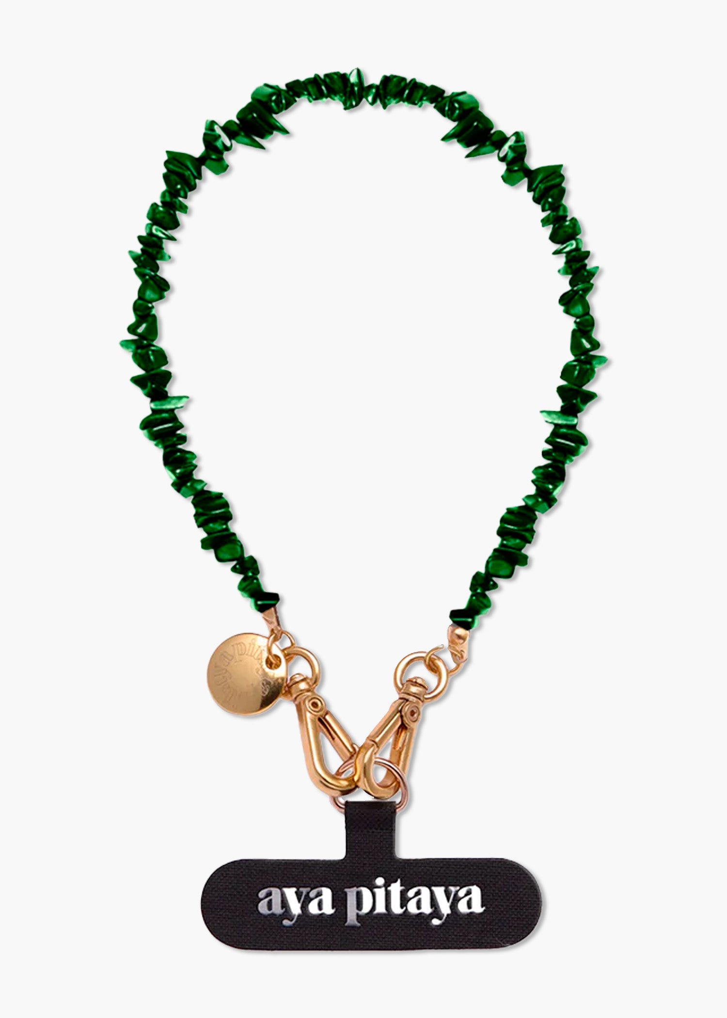 Alça de Mão Madrepérolas Verde Floresta