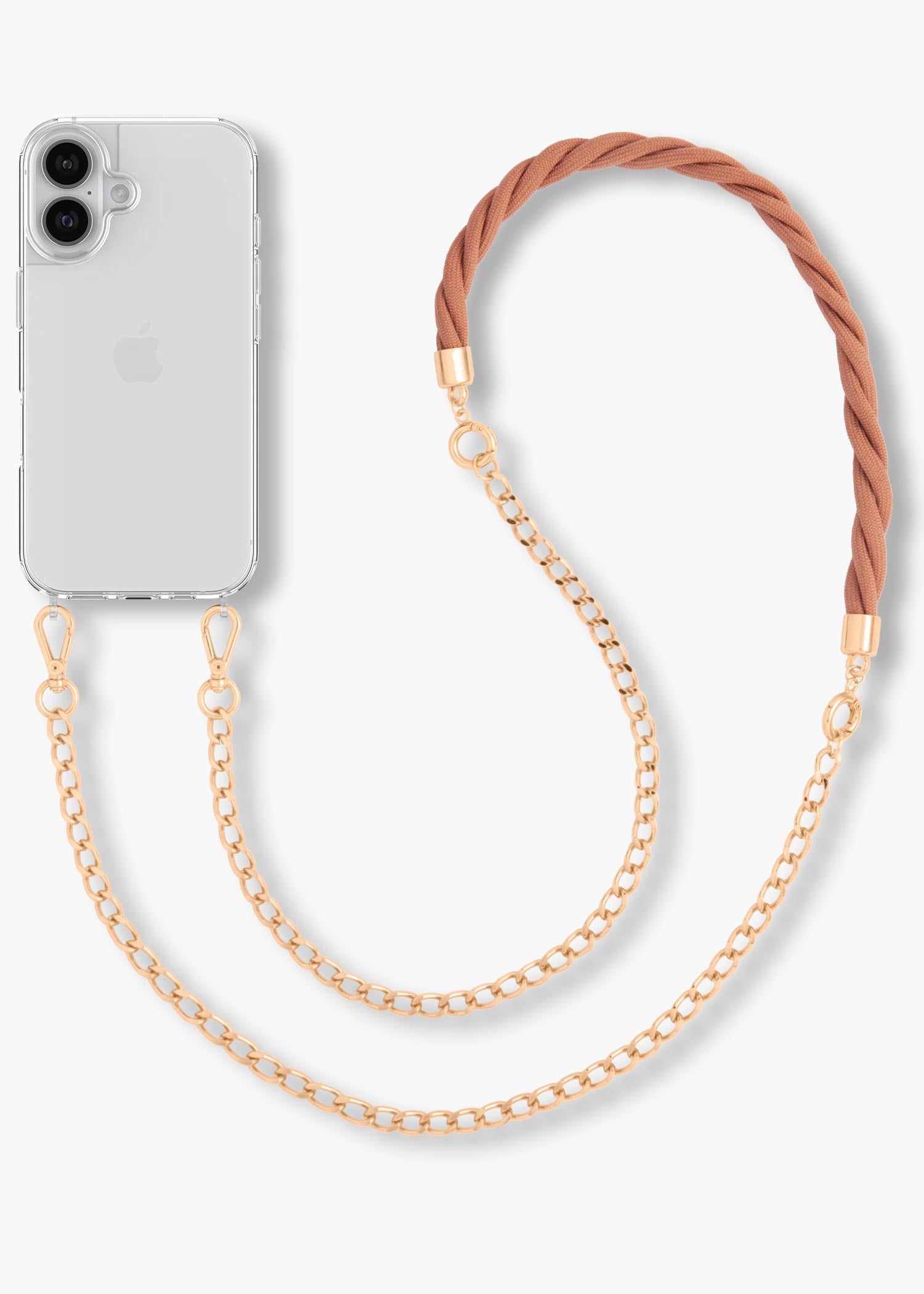 Alça de Mão Luiza + Corrente Extensora de Alça + Case para iPhone