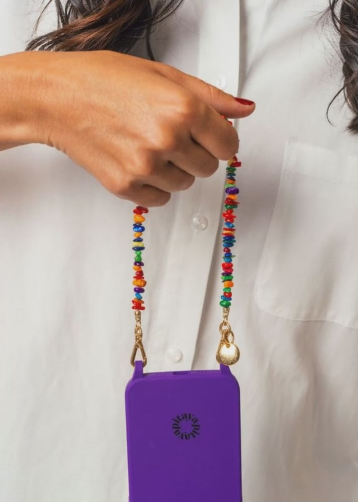 Alça Universal de Mão Madrepérolas Coloridas