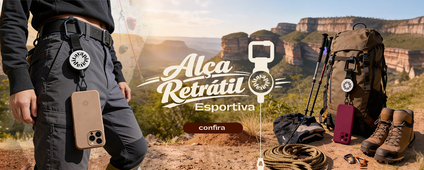 Banner Alça Universal Retrátil Esportiva
